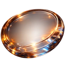 circle oval glass object